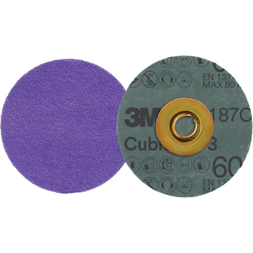 Cubitron 3 Roloc Fibre Disc, 3" Dia., 60+ Grit, Ceramic Superchem Industries
