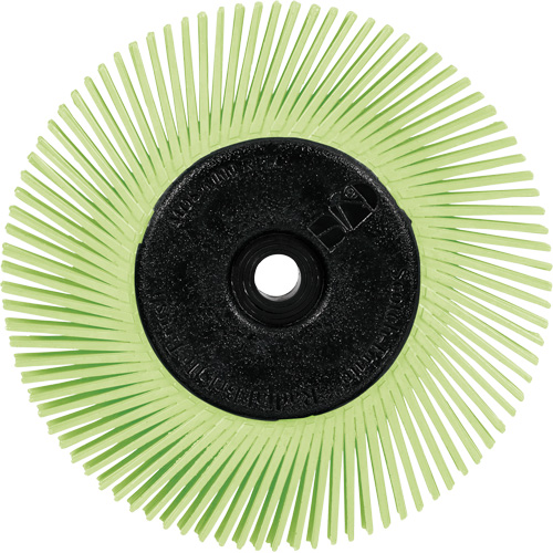 Scotch-Brite Type A Precision Radial Bristle Brush PN-RB with Adapter, Ceramic, 50+ Grit, 6" Dia. Superchem Industries