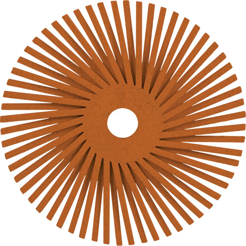 Scotch-Brite Type A Precision Radial Bristle Brush PN-RB, Ceramic, 80+ Grit, 3" Dia. Superchem Industries