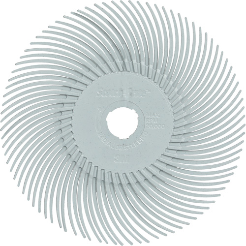 Scotch-Brite Type C Precision Radial Bristle Brush PN-RB, Ceramic, 120+ Grit, 3" Dia. Superchem Industries