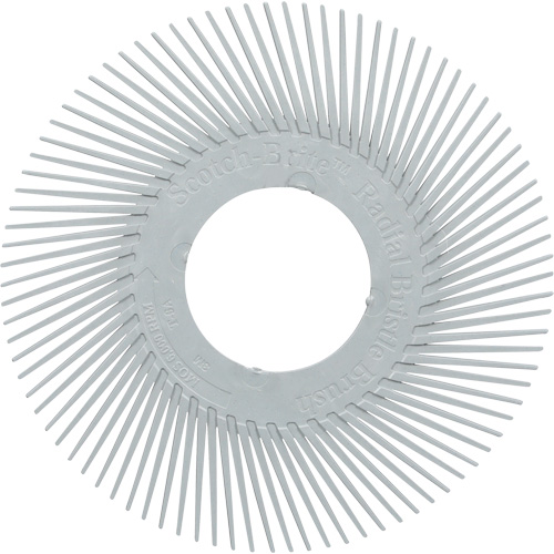 Scotch-Brite Type A Precision Radial Bristle Brush PN-RB without Adapter, Ceramic, 120+ Grit, 6" Dia. Superchem Industries