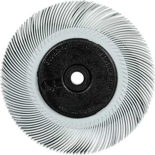 Scotch-Brite Type C Precision Radial Bristle Brush PN-RB with Keyway Core, Ceramic, 120+ Grit, 6" Dia. Superchem Industries