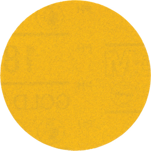 Disque abrasif dor&eacute; Hookit, 09213, dia 3", Grain 180, Oxyde d'aluminium, Poids C Superchem Industries