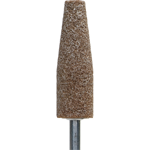 Gemini Vitrified Bond Mounted Point, A38, Aluminum Oxide, 1-1/2" Dia., 1-1/2" L, 60 Grit Superchem Industries