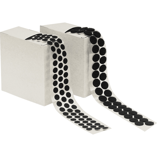 Attache en rondelle, Crochet, 1/2" dia., Adh&eacute;sif, Noir Superchem Industries