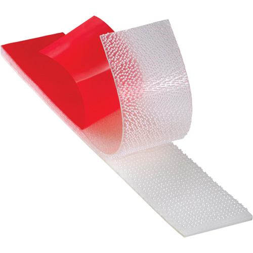 Dual Lock Low Profile Reclosable Fastener, Self-Mating, 50 yds x 1", Adhesive, Clear Superchem Industries