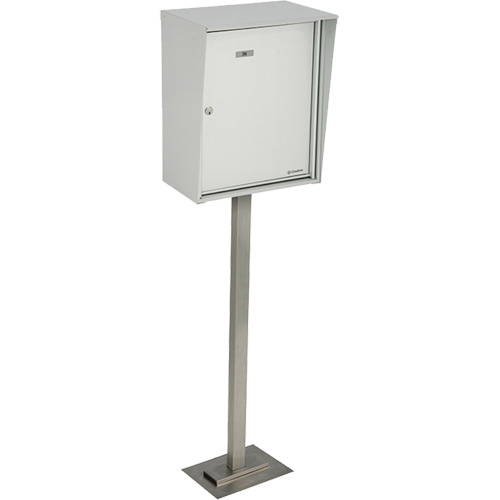Collecting Boxes, Pedestal -Mounted, 21" x 12-7/8", Aluminum Superchem Industries