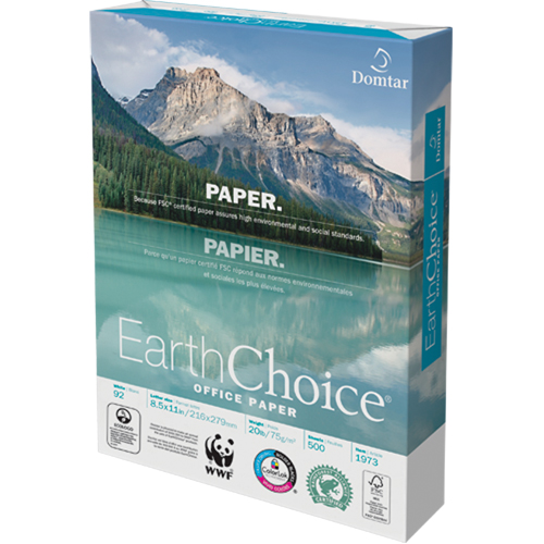 EarthChoice&reg; Office Paper, FSC, 8-1/2" x 11", 20 lbs., White Superchem Industries