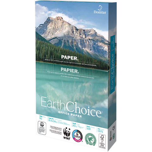 EarthChoice&reg; Office Paper, FSC, 8-1/2" x 14", 20 lbs., White Superchem Industries