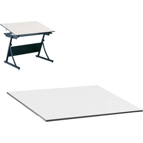 Dessus de table Planmaster, 60" la x 3/4" h, Blanc Superchem Industries