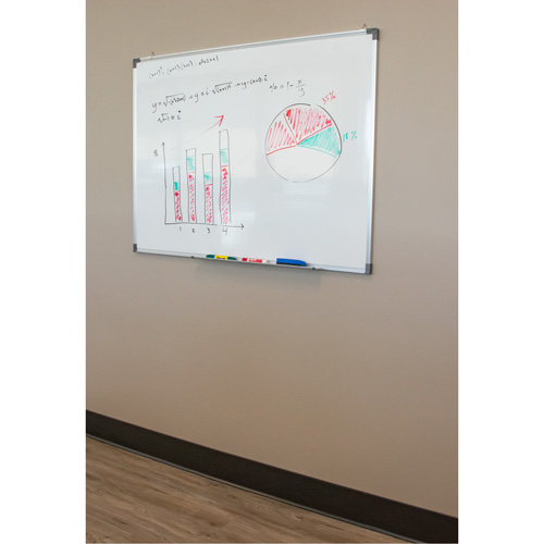 White Board, Non-Magnetic, 24" W x 18" H Superchem Industries