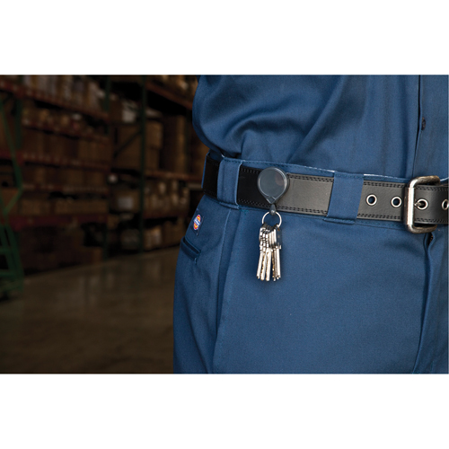 Retractable Mini-Bak&reg; Key Rings, Plastic, 36" Cable, Belt Clip Attachment Superchem Industries