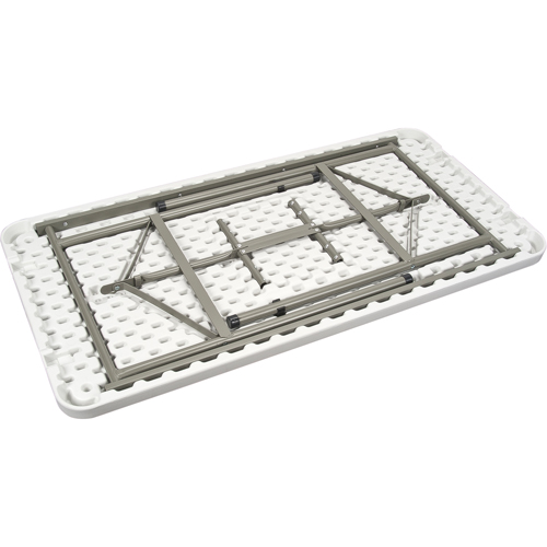 Table pliante, Rectangulaire, 48" l x 24" la, Poly&eacute;thyl&egrave;ne, Blanc Superchem Industries