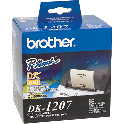&eacute;tiquettes pour DC/DVD rondes coup&eacute;es &agrave; l'emporte pi&egrave;ce de s&eacute;rie DK Superchem Industries