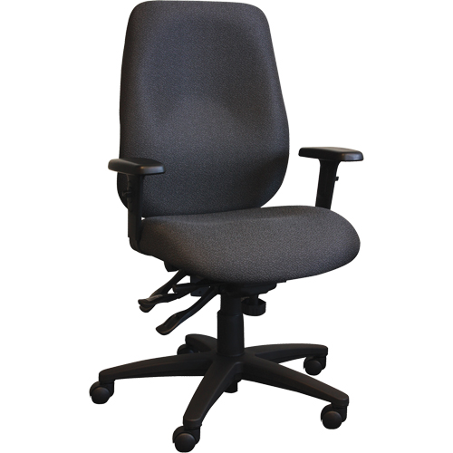 Chaises ergonomiques Cierra , Tissu, Noir, Capacit&eacute; 275 lb Superchem Industries