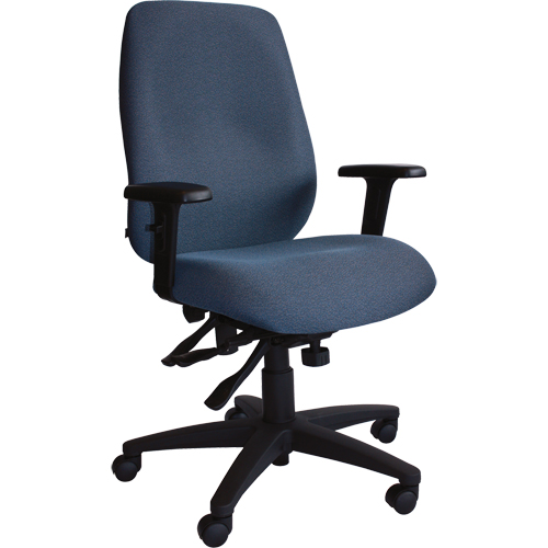 Cierra Ergonomic Chairs, Fabric, Blue, 250 lbs. Capacity Superchem Industries