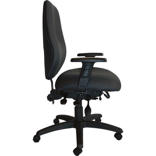 Cierra Heavy Duty Ergonomic Chairs, Fabric, Black, 400 lbs. Capacity Superchem Industries