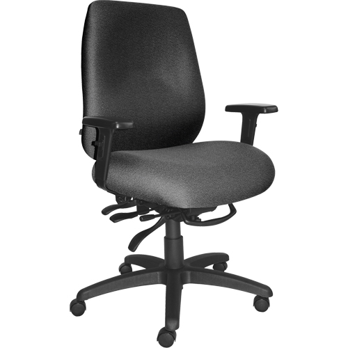Chaises ergonomiques robustes Cierra , Tissu, Gris, Capacit&eacute; 400 lb Superchem Industries