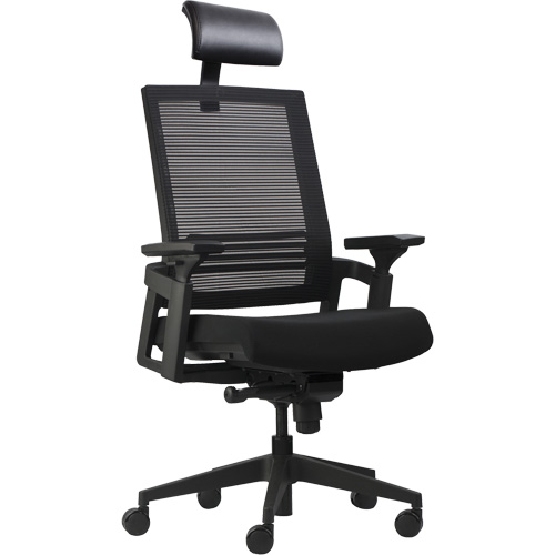 Chaises de bureau A-37 Activ, Mailles, Noir, Capacit&eacute; 275 lb Superchem Industries