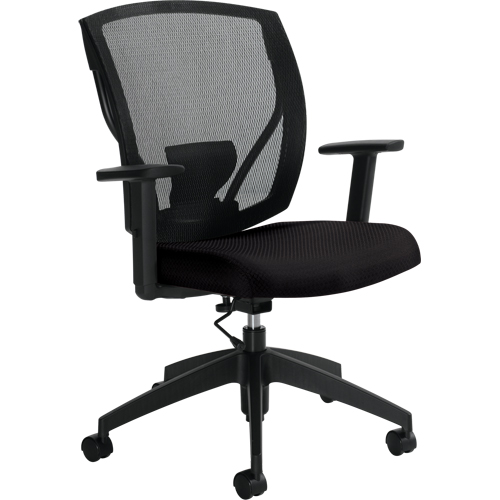 Task Chairs, Fabric, Black, 300 lbs. Capacity Superchem Industries