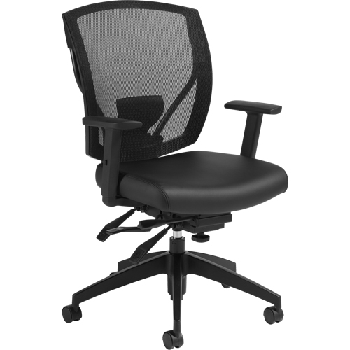 Chaises &agrave; bras Multi-Tilter, Vinyle, Noir, Capacit&eacute; 300 lb Superchem Industries