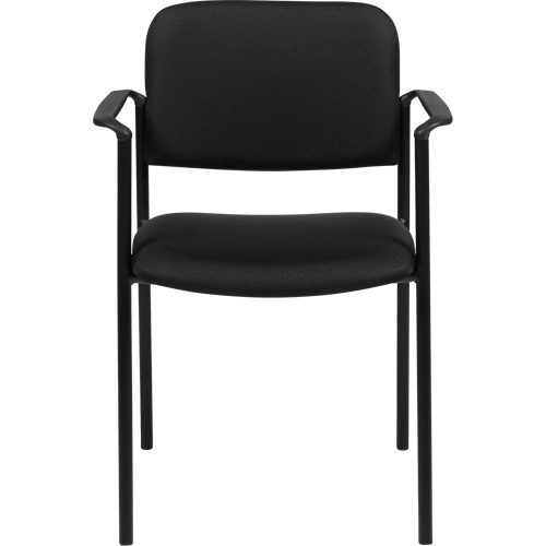 Chaises empilables, Tissu, Hauteur 32", Capacit&eacute; 300 lb, Noir Superchem Industries