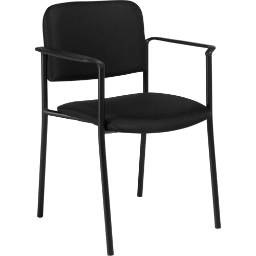Chaises empilables, Tissu, Hauteur 32", Capacit&eacute; 300 lb, Noir Superchem Industries