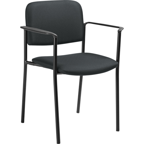 Stacking Chairs, Fabric, 32" High, 300 lbs. Capacity, Charcoal Superchem Industries