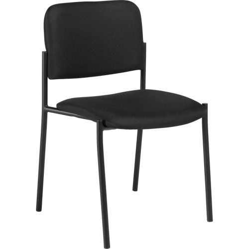 Chaises sans accoudoirs empilables, Tissu, Hauteur 32", Capacit&eacute; 300 lb, Noir Superchem Industries