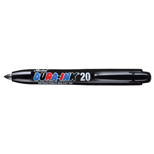 Dura-Ink&reg; #20 Permanent Marker, Black, Fine Tip Superchem Industries