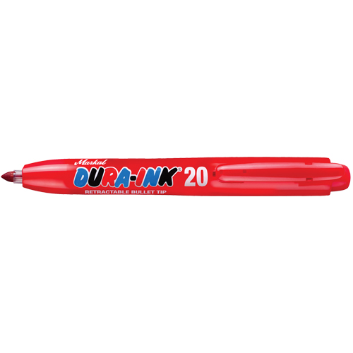 Dura-Ink&reg; #20 Permanent Marker, Red, Fine Tip Superchem Industries