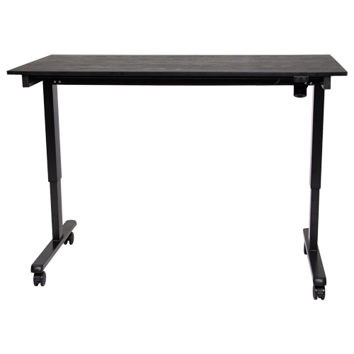 Adjustable Stand-Up Desk, Stand-Alone Desk, 45-1/4" H x 29-1/2" D, Black Superchem Industries