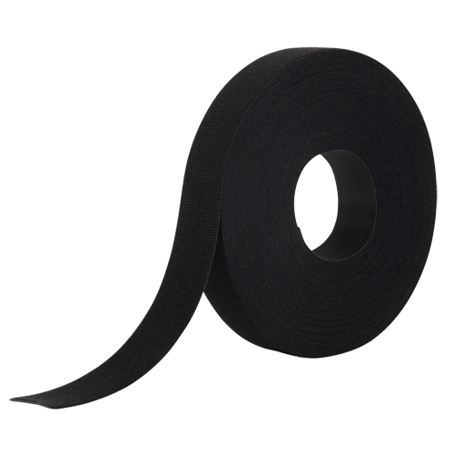Ruban d'attaches One-Wrap, Boucle et crochet, 25 vg x 1", Auto-aggripant, Noir Superchem Industries