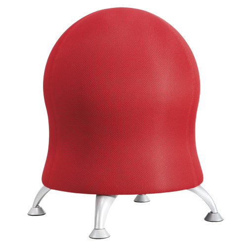 Chaise sph&eacute;rique Zenergy, Tissu, Rouge, Capacit&eacute; 250 lb Superchem Industries