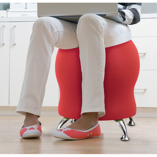 Chaise sph&eacute;rique Zenergy, Tissu, Rouge, Capacit&eacute; 250 lb Superchem Industries