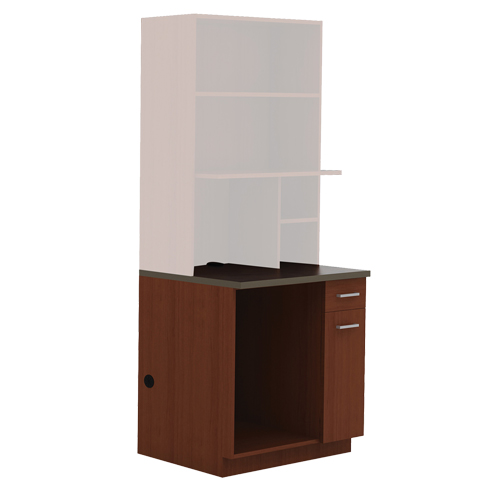 Modular Cabinet, Melamine, 39" H x 36" W x 25" D, Mahogany Superchem Industries