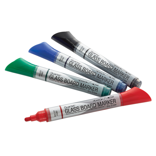 Premium Glass Dry-Erase Markers, Assorted, Bullet Tip Superchem Industries