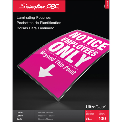 Swingline UltraClear Laminating Letter Pouches Superchem Industries