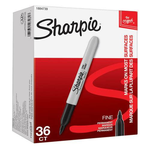 Permanent Marker, Black, Fine Tip Superchem Industries