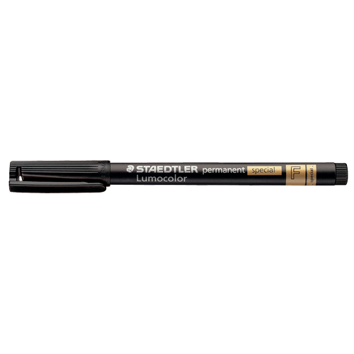 Lumocolor&reg; Permanent Marker, Black, Fine Tip Superchem Industries