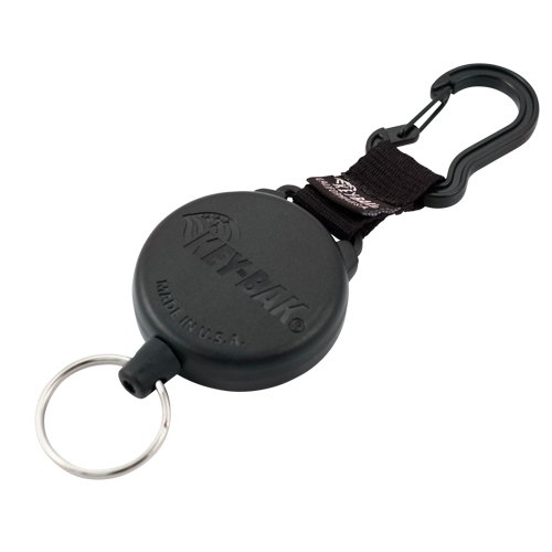Securit Retractable Key Holder, Polycarbonate, 28" Cable, Carabiner Attachment Superchem Industries
