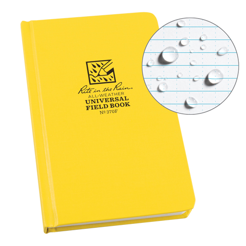Livre reli&eacute;, Couverture rigide, Jaune, 160 Pages, 4-5/8" , 7-1/4"  Superchem Industries