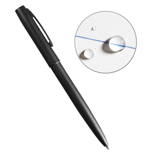 All-Weather Metal Pen, Blue, 0.8 mm, Retractable Superchem Industries