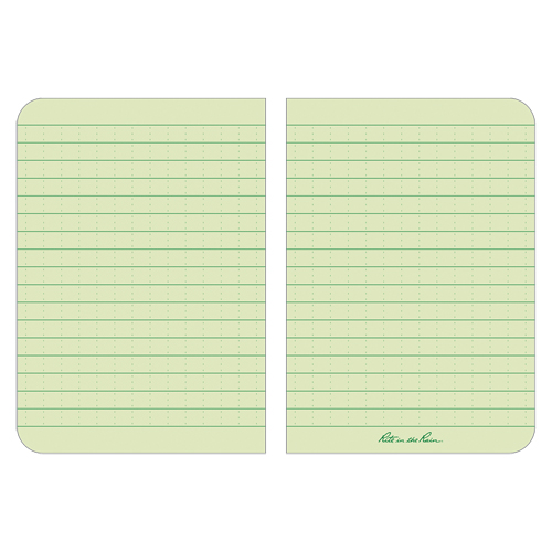 Memo Book, Soft Cover, Green, 112 Pages, 3-1/2" W x 5" L Superchem Industries