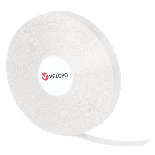 Attaches QWIK, Boucle et crochet, 25 vg x 3/4", Auto-aggripant, Blanc Superchem Industries