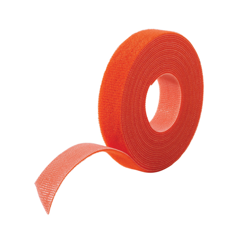 One-Wrap&reg; Cable Management Tape, Hook & Loop, 25 yds x 5/8", Self-Grip, Orange Superchem Industries