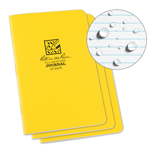 Notebook, Soft Cover, Yellow, 48 Pages, 4-5/8" W x 7" L Superchem Industries
