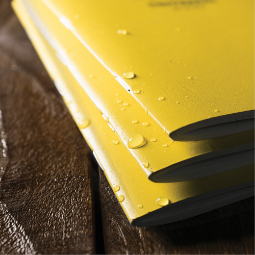 Carnet de notes, Couverture souple, Jaune, 48 Pages, 4-5/8" , 7"  Superchem Industries