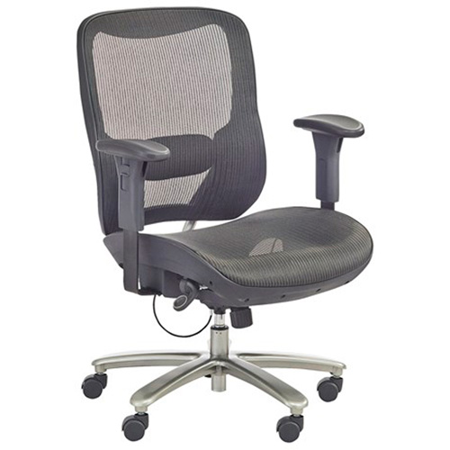 Economical Big & Tall Chair, Mesh, Black, 450 lbs. Capacity Superchem Industries