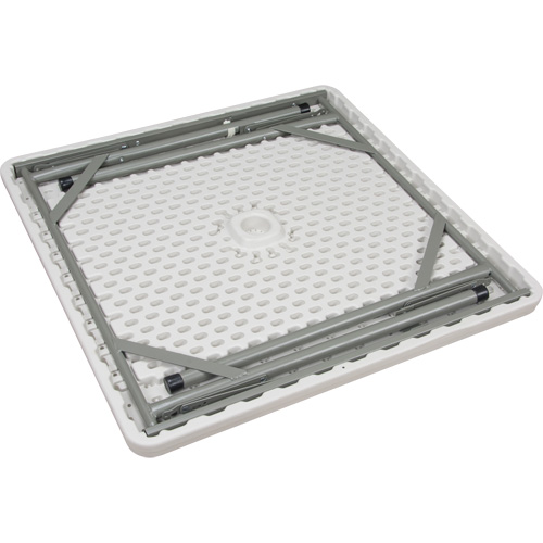 Table pliante, Carr&eacute;e, 34" l x 34" la, Poly&eacute;thyl&egrave;ne, Blanc Superchem Industries
